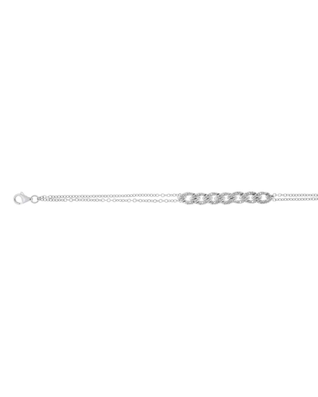 18CT W/G BRACELET MNT 1pt/28s